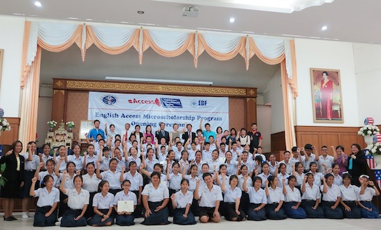 EDFと米大使館が協力し、タイ人学生の英語の性質を向上